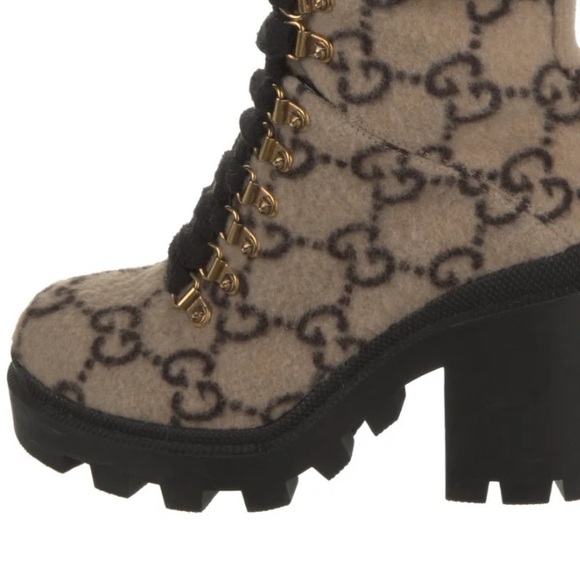 Boots  Tan and Black Lace Up Boots  just regular boots - Picture 1 of 3
